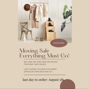 closet close out sale!